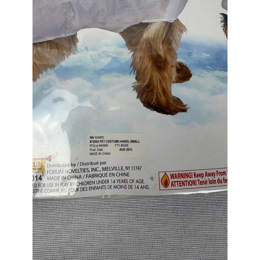 Small Dog Angel Costume Halloween Costume Dog Angel Halo Wings Forum Novelties